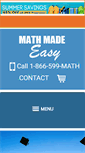 Mobile Screenshot of mathmadeeasy.com